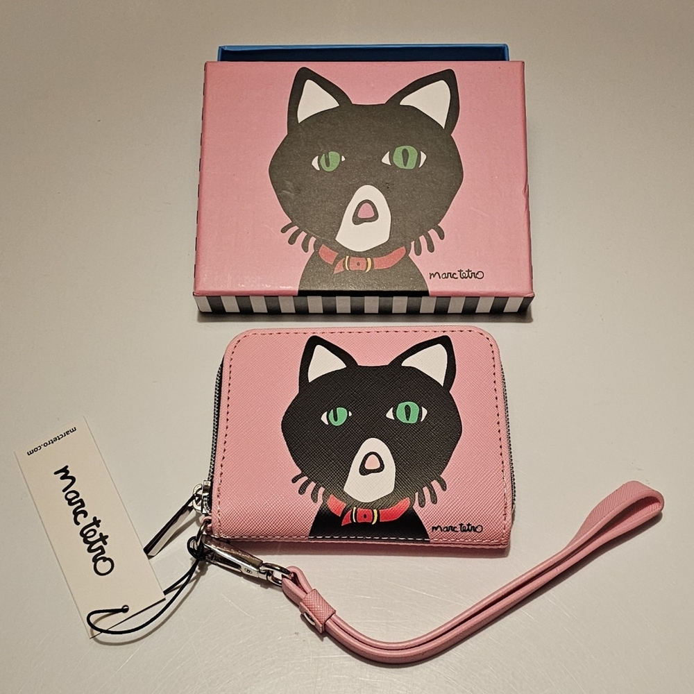 LAST CHANCE: Marc Tetro Tuxedo Cat Wallet with Box NWT